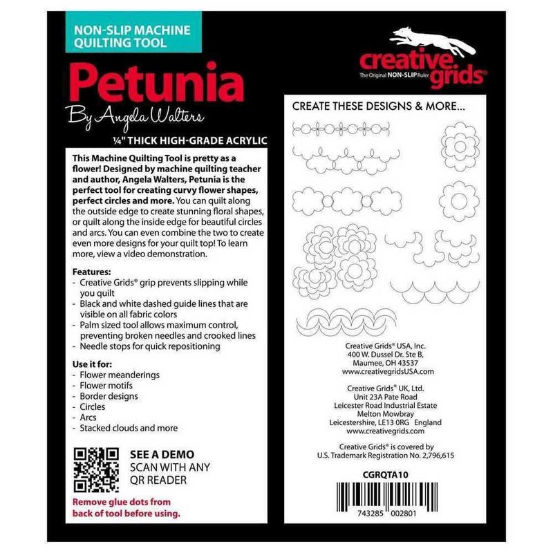Creative Grids Machine Quilting Tool Petunia - CGRQTA10 - Image 3